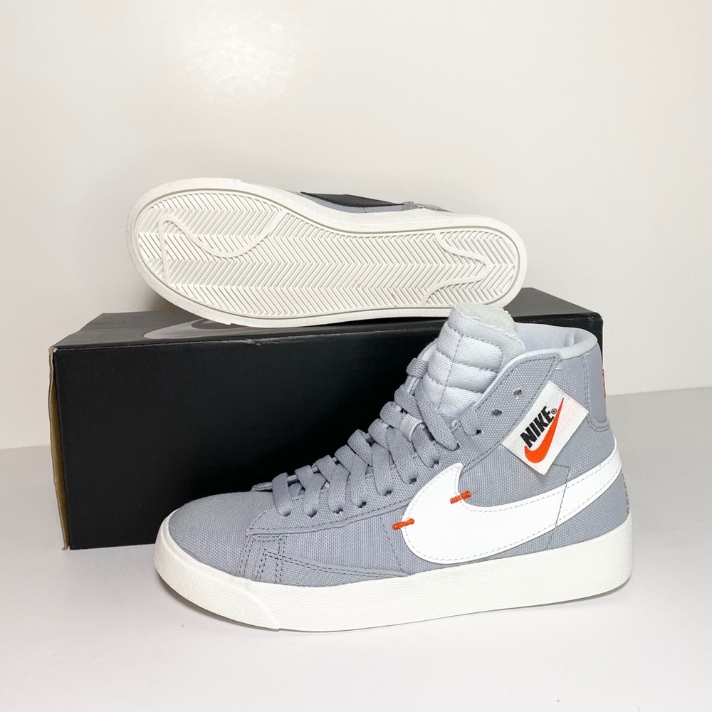 🔥Nike Womens Blazer Mid Rebel ‘Wolf Grey’ NEW - Picture 11 of 12